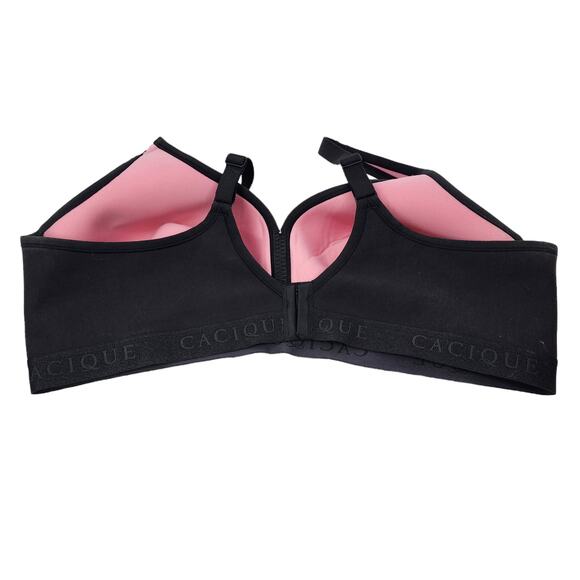 Cacique Sheer Polka Dot Wireless Lightly Lined Sexy Elastic Bra Size 46C - Picture 4 of 4